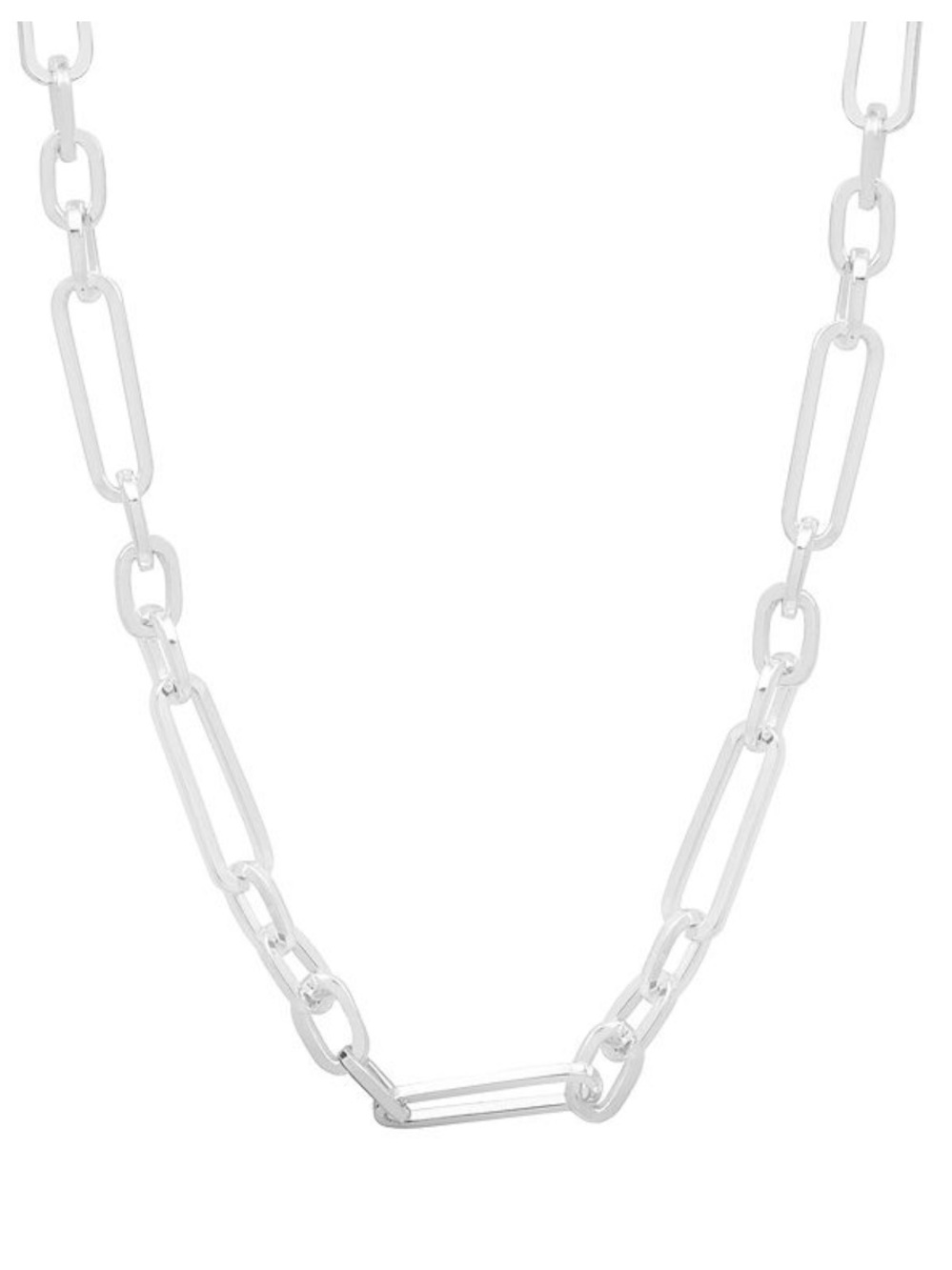 *NWT* LC Lauren Conrad Silver Tone Paperclip Link Chain Necklace